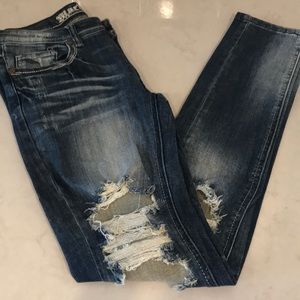 Machine jeans distressed size 7